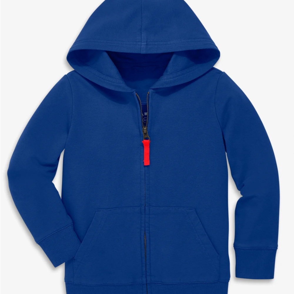 Primary Kids Zip Hoodie in Cobalt